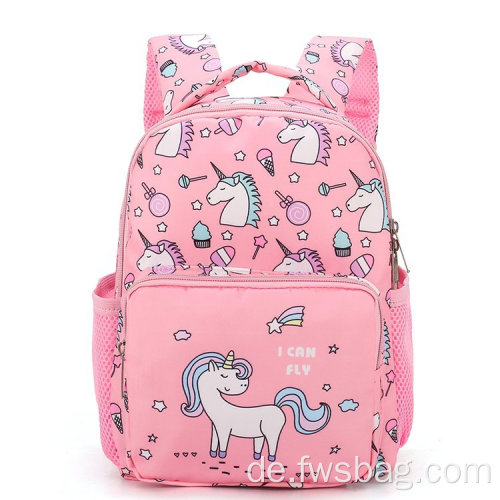 Großhandel Pink Leichtes leichtes Reisen Großkapazität Kleinkind Unicorn School Rucksacktasche für Kinder Mädchen